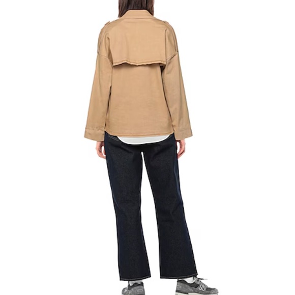 ALPHA STUDIO Women's Oversized Camel Denim Jacket - Size IT 40 / US 04 / Small - Picture 3 of 15